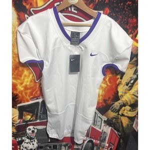 Nike Vapor Untouchable Football‎ Practice Jersey White/purple Mens Large NWT